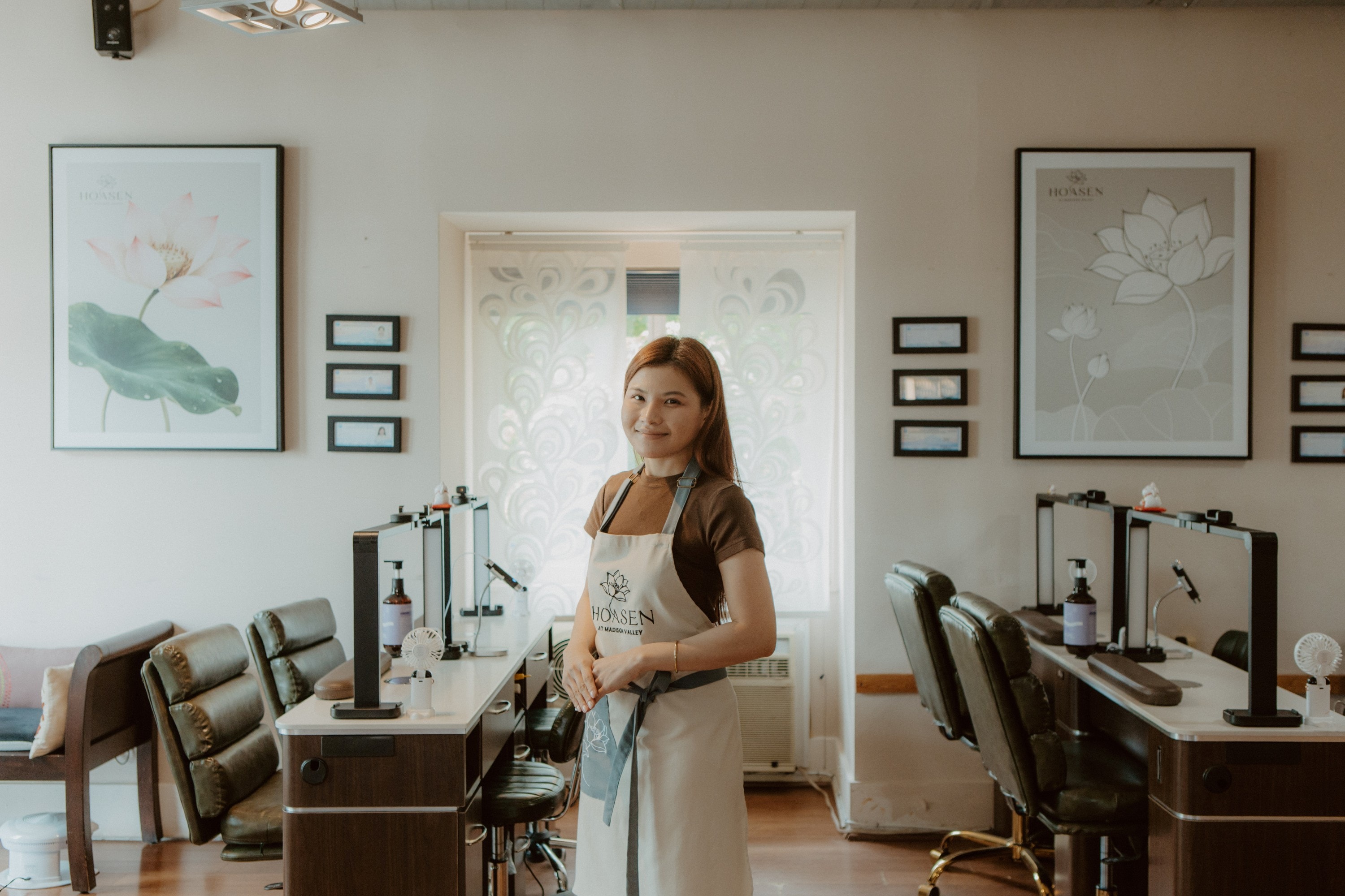 A relaxing hand massage at Hoa Sen Nail Spa