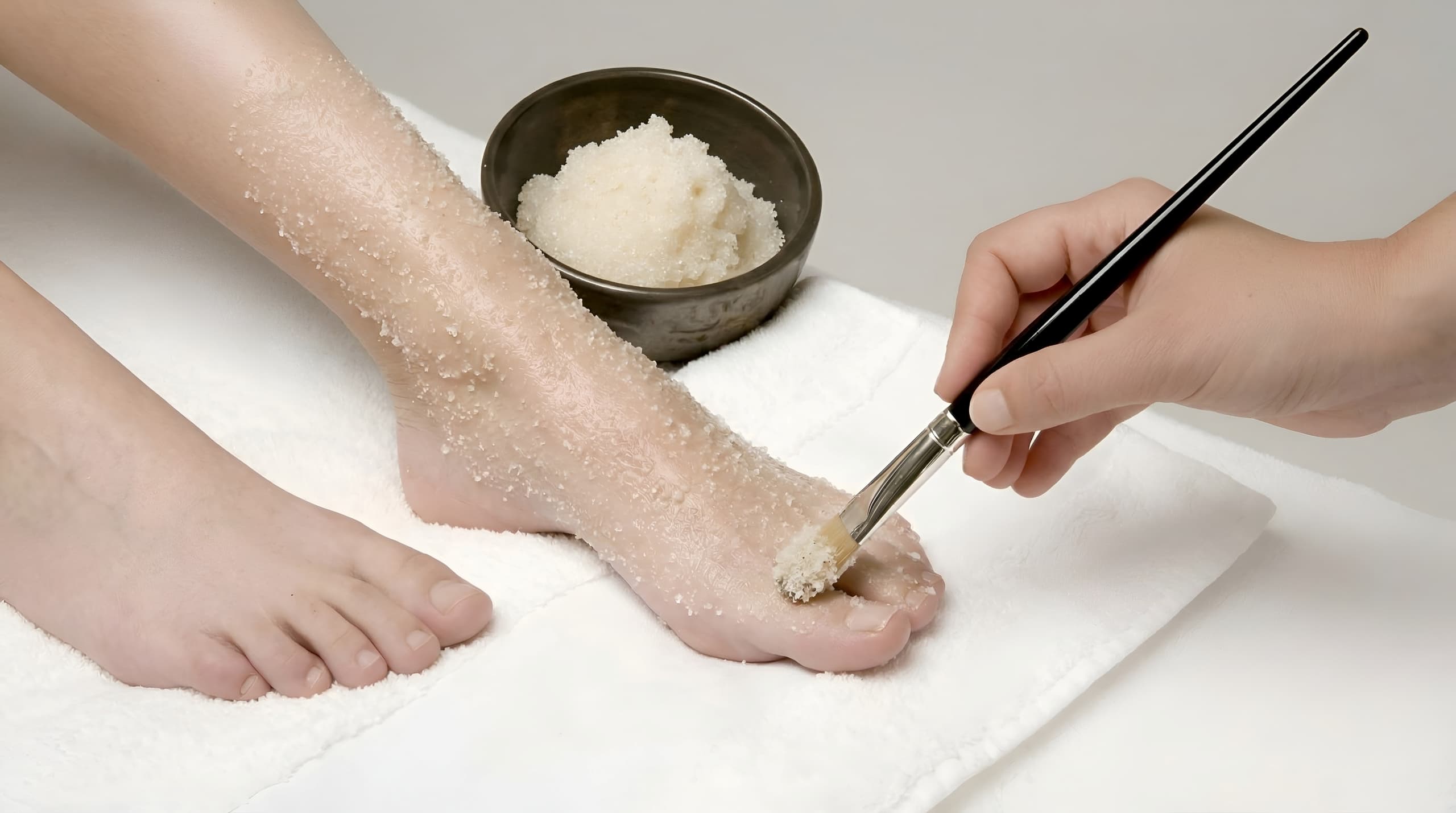 Sugar scrub exfoliation treatment